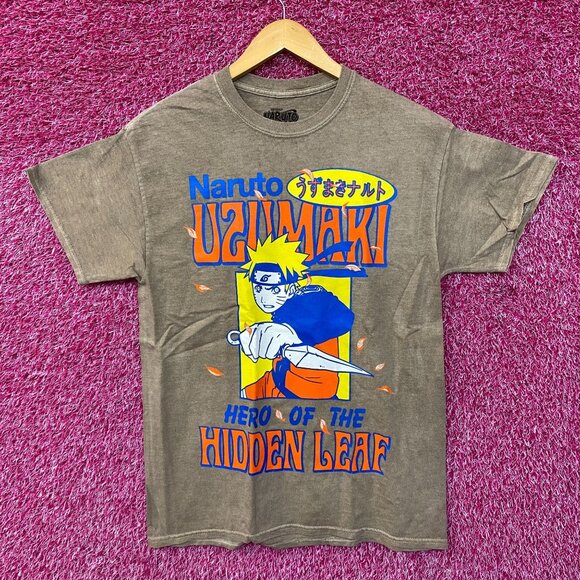 Naruto Uzimaki Hero of the Hidden Leaf Village Tee Medium - Picture 1 of 4